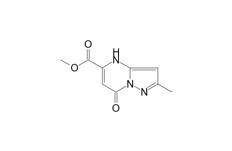 Formic acid, 1-(4,7-dihydro-2-methyl-7-oxopyrazolo[1,5-a]pyrimidin-5-yl)-, methyl ester