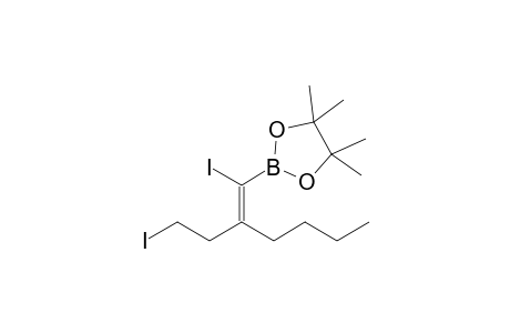 2-[(Z)-1-iodanyl-2-(2-iodanylethyl)hex-1-enyl]-4,4,5,5-tetramethyl-1,3,2-dioxaborolane