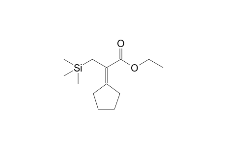 Ethyl 2-(cyclopentylidene)-3-(trimethylsilyl)propanoate