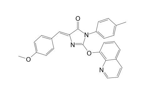 5-(4-Methoxybenzylidene)-3-(4-methylphenyl)-2-(8-quinolinoxy)-4H-imidazolin-4-one