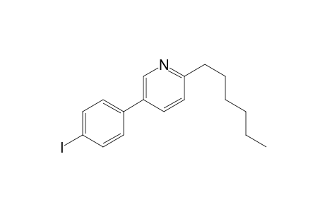 2-Hexyl-5-(p-iodophenyl)pyridine