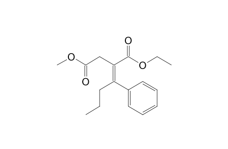 (2Z)-2-(1-phenylbutylidene)butanedioic acid O1-ethyl ester O4-methyl ester