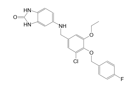 5-({3-chloro-5-ethoxy-4-[(4-fluorobenzyl)oxy]benzyl}amino)-1,3-dihydro-2H-benzimidazol-2-one