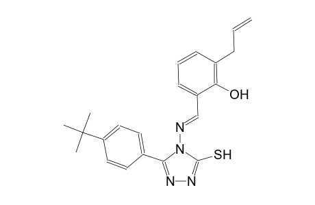 2-allyl-6-((E)-{[3-(4-tert-butylphenyl)-5-sulfanyl-4H-1,2,4-triazol-4-yl]imino}methyl)phenol