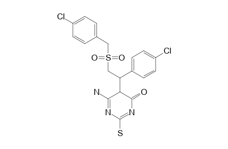 6-AMINO-5-[2'-(4-CHLOROPHENYLSULFONYL)-1'-(4-CHLOROPHENYL)-ETHYL]-2-MERCAPTOPYRIMIDINE-4-ONE