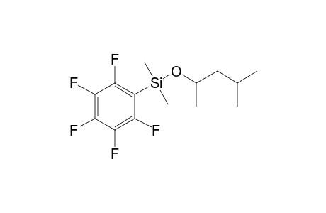 4-Methylpentan-2-ol, dimethylpentafluorophenylsilyl ether