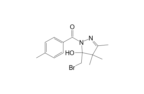 [5-(bromomethyl)-3,4,4-trimethyl-5-oxidanyl-pyrazol-1-yl]-(4-methylphenyl)methanone