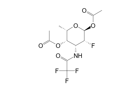 .alpha.-L-Talopyranose, 2,3,6-trideoxy-2-fluoro-3-[(trifluoroacetyl)amino]-, 1,4-diacetate