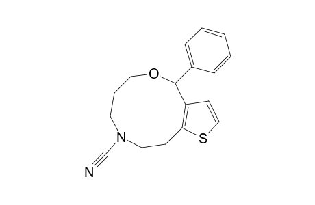 4-PHENYL-6,7,8,9,10,11-HEXAHYDRO-4H-THIENO-[2,3-H]-[1,5]-OXAZECINE-9-CARBONITRILE