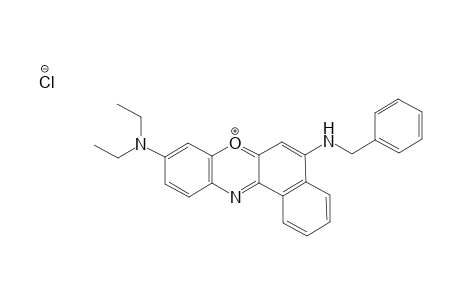 Benzo[a]phenoxazin-7-ium, 9-(diethylamino)-5-[(phenylmethyl)amino]-, chloride