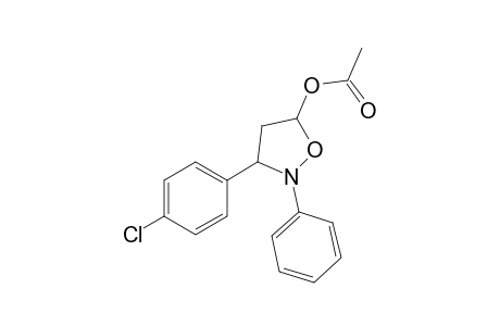 (+/-)-5-Acetoxy-3-(4-chlorophenyl)-2-phenylisoxazolidine
