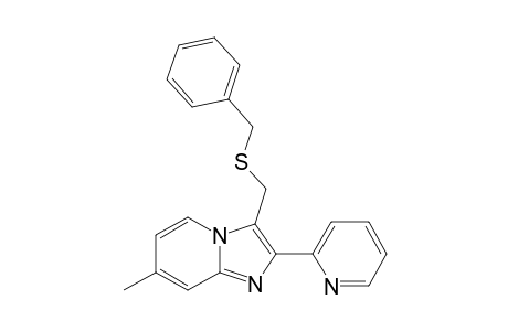 3-[(benzylthio)methyl]-7-methyl-2-(2-pyridyl)imidazo[1,2-a]pyridine
