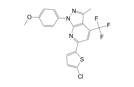 1H-pyrazolo[3,4-b]pyridine, 6-(5-chloro-2-thienyl)-1-(4-methoxyphenyl)-3-methyl-4-(trifluoromethyl)-
