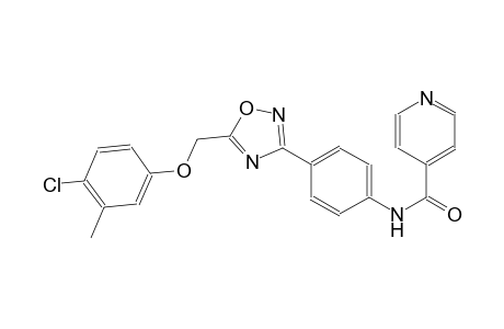 4-pyridinecarboxamide, N-[4-[5-[(4-chloro-3-methylphenoxy)methyl]-1,2,4-oxadiazol-3-yl]phenyl]-