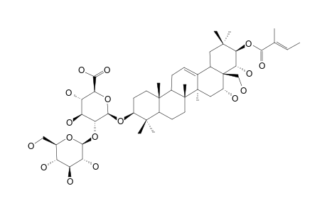 21-TIGLOYLBARRINGTOGENOL-C-3-O-BETA-D-GLUCOPYRANOSYL-(1->2)-BETA-D-GLUCURONOPYRANOSIDE