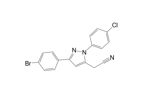3-(4-Bromophenyl)-1-(4-chlorophenyl)-5-cyanomethylpyrazole
