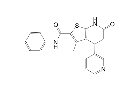 thieno[2,3-b]pyridine-2-carboxamide, 4,5,6,7-tetrahydro-3-methyl-6-oxo-N-phenyl-4-(3-pyridinyl)-