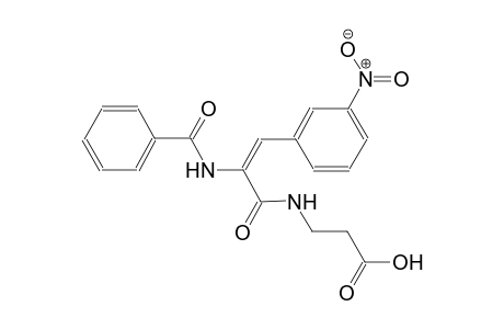 N-[(2E)-2-(benzoylamino)-3-(3-nitrophenyl)-2-propenoyl]-beta-alanine