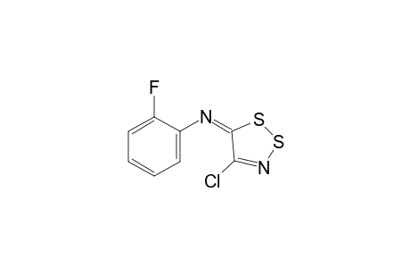 N-(4-Chloro-5H-1,2,3-dithiazol-5-ylidene)-2-fluoroaniline