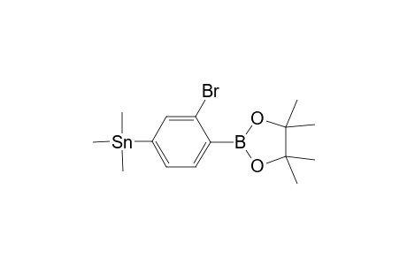 (3-Bromo-4-(4,4,5,5-tetramethyl-1,3,2-dioxaborolan-2-yl)-phenyl)trimethylstannane