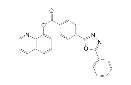 8-quinolinyl 4-(5-phenyl-1,3,4-oxadiazol-2-yl)benzoate