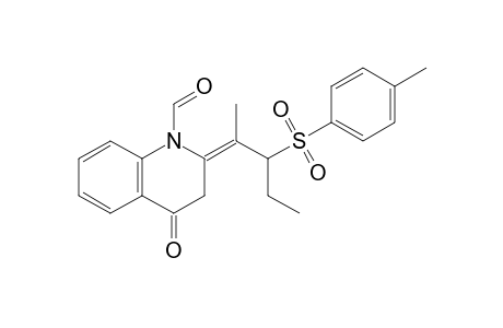 1-Formyl-3-tosyl-2-pentylidene-4-quinolone
