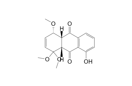 9,10-Anthracenedione, 1,4,4a,9a-tetrahydro-8-hydroxy-1,1,4-trimethoxy-, (4.alpha.,4a.beta.,9a.beta.)-