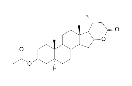 3-Acetoxy-16.beta.-hydroxy-24-nor-5.alpha.-cholan-23-oic Acid - 23->16-.delta.-Lactone