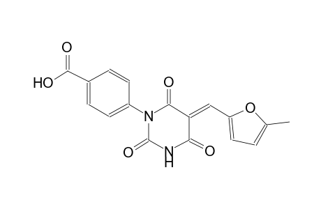 benzoic acid, 4-[(5E)-tetrahydro-5-[(5-methyl-2-furanyl)methylene]-2,4,6-trioxopyrimidinyl]-