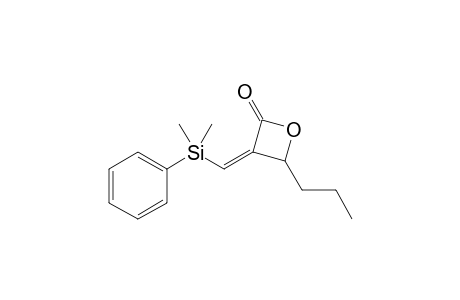 (Z)-3-[(Dimethylphenylsilyl)-methylene]-4-propyl-oxetan-2-one