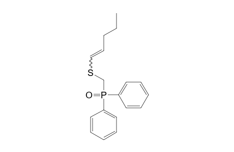 (Diphenylphosphinoyl)methyl(pent-1-enyl)sulfide