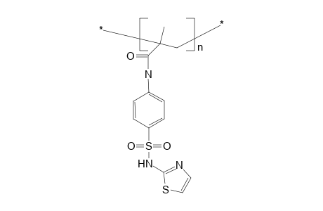 Poly(1-methyl-1-[4-(2-thiazolyl)sulfamoylanilinocarbonyl]ethylene)