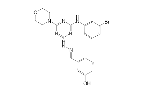 3-hydroxybenzaldehyde [4-(3-bromoanilino)-6-(4-morpholinyl)-1,3,5-triazin-2-yl]hydrazone