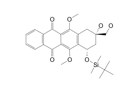 (7S,9S)-7-(TERT.-BUTYLDIMETHYLSILYLOXY)-9-HYDROXY-9-HYDROXYMETHYL-6,11-DIMETHOXY-7,8,9,10-TETRAHYDRONAPHTHACENE-5,12-DIONE