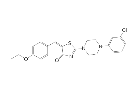 (5E)-2-[4-(3-chlorophenyl)-1-piperazinyl]-5-(4-ethoxybenzylidene)-1,3-thiazol-4(5H)-one