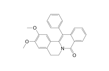 8H-dibenzo[a,g]quinolizin-8-one, 5,6-dihydro-2,3-dimethoxy-13-phenyl-