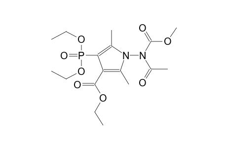 1-(N-ACETYL-N-METHOXYCARBONYLAMINO)-2,5-DIMETHYL-3-DIETHOXYPHOSPHORYL-4-ETHOXYCARBONYLPYRROLE