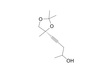 5-(2,2,4-Trimethyl-1,3-dioxlan-4-yl)-4-pentyn-2-ol
