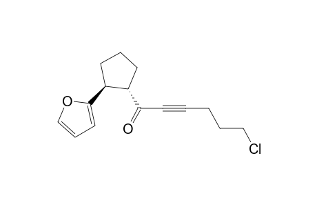 (1S,2S)-(+)-1-(trans-2-furylcyclopentyl)-1-oxo-6-chloro-2-hexyne