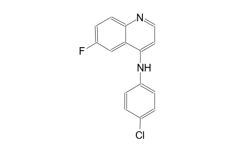 4-quinolinamine, N-(4-chlorophenyl)-6-fluoro-