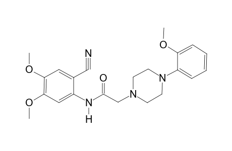 N-(2-cyano-4,5-dimethoxy-phenyl)-2-[4-(2-methoxyphenyl)piperazin-1-yl]acetamide