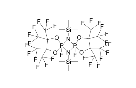 1,4,8,11-Tetraoxa-6,12-diaza-5,7-diphospha(5,7-PV)dispiro[4.1.4.1]dodecane, 5,7-difluoro-2,2,3,3,9,9,10,10-octakis(trifluoromethyl)-6,12-bis(trimethylsilyl)-, trans-