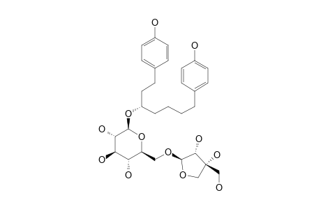 (3R)-1,7-BIS-(4-HYDROXYPHENYL)-3-HEPTANOL-3-O-BETA-D-APIOFURANOSYL-(1->6)-BETA-D-GLUCOPYRANOSIDE