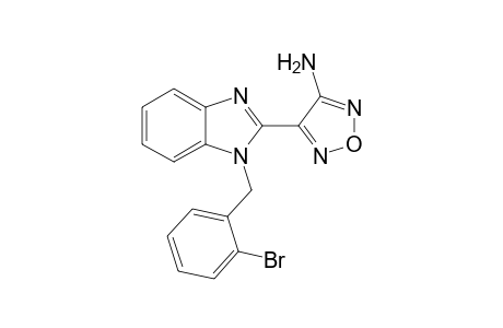 4-[1-(2-bromobenzyl)-1H-benzimidazol-2-yl]-1,2,5-oxadiazol-3-amine