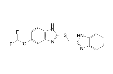 1H-benzimidazole, 2-[(1H-benzimidazol-2-ylmethyl)thio]-5-(difluoromethoxy)-