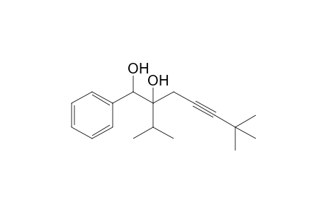 2-Isopropyl-6,6-dimethyl-1-phenylhept-4-yne-1,2-diol