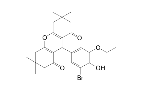 9-(3-bromanyl-5-ethoxy-4-oxidanyl-phenyl)-3,3,6,6-tetramethyl-4,5,7,9-tetrahydro-2H-xanthene-1,8-dione