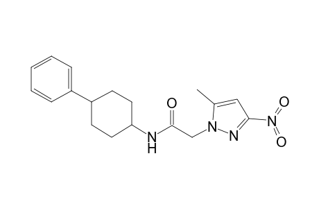 2-(5-Methyl-3-nitro-1H-pyrazol-1-yl)-N-(4-phenylcyclohexyl)acetamide