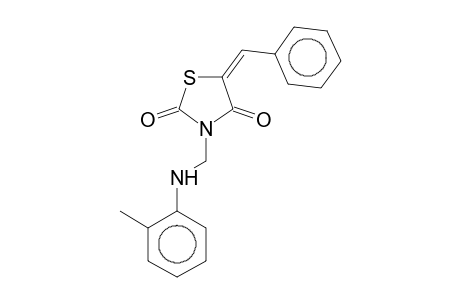 (5E)-5-Benzylidene-3-(2-toluidinomethyl)-1,3-thiazolidine-2,4-dione