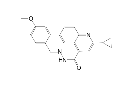 2-cyclopropyl-N'-[(E)-(4-methoxyphenyl)methylidene]-4-quinolinecarbohydrazide
